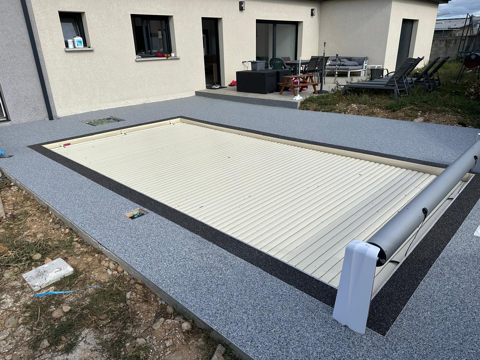 Plage de Piscine Design Anthracite - vue 2
